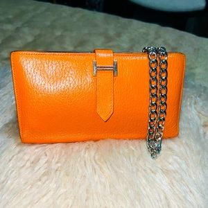 AUTHENTIC HERMÈS BIFOLD BEARN LONG WALLET